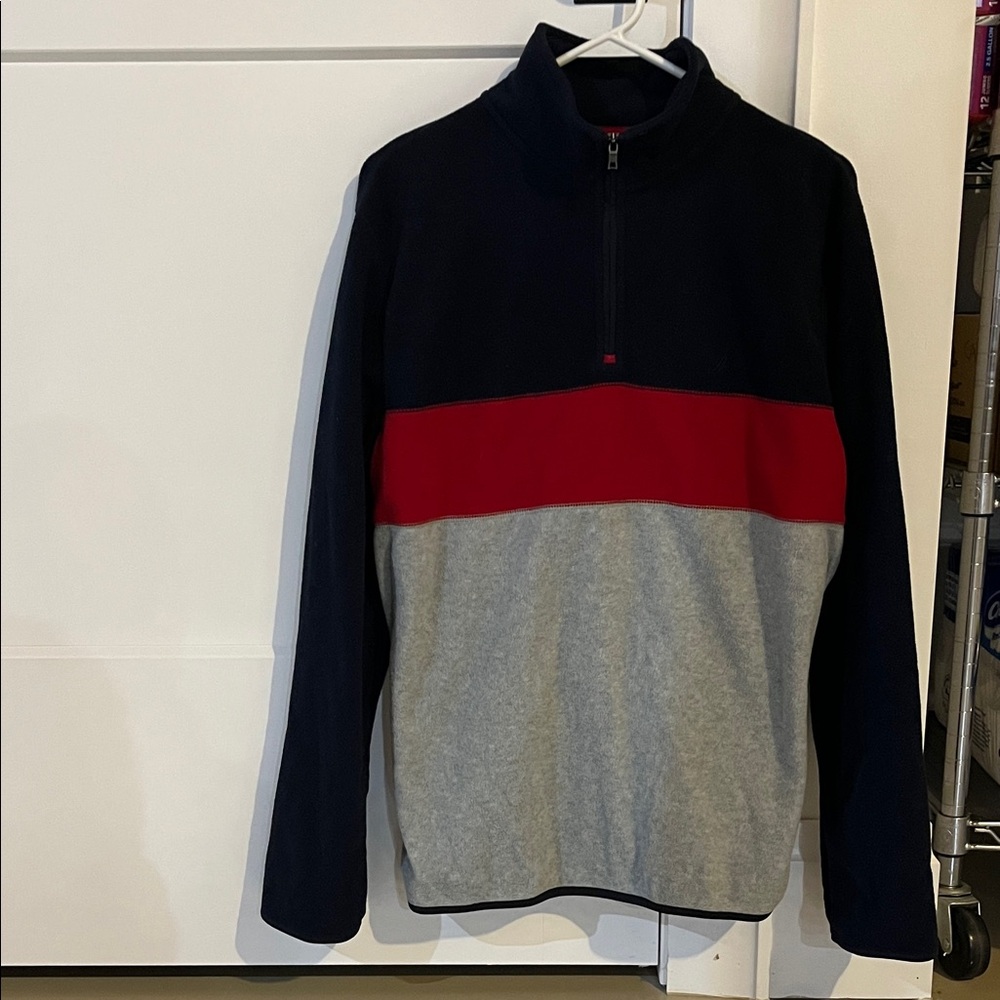 Men’s Nautica long sleeve fleece - size Large slim